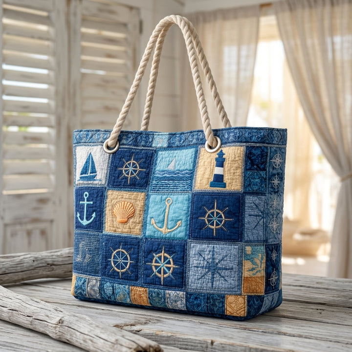 Beach Bag - Nautical Blue