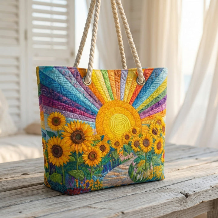 Beach Bag - Rainbow Sun