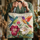 Quilted Bag - Hummingbird and White Flowers 2