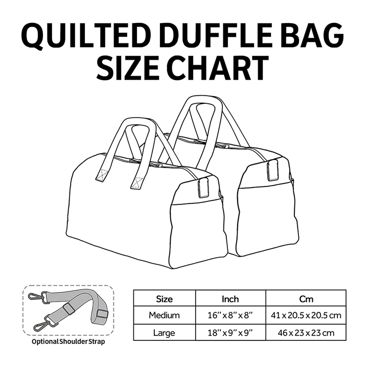 Puglet Noel Quilted Duffle Bag